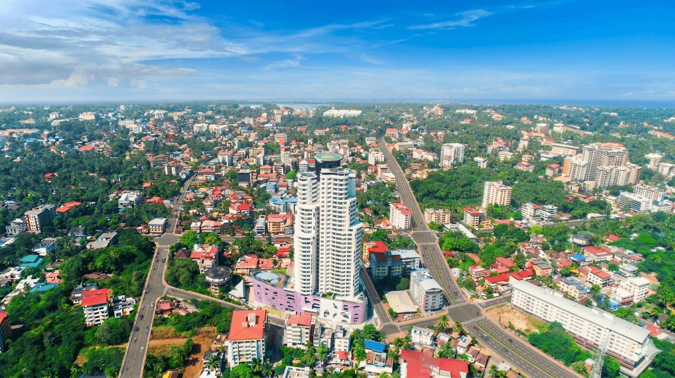 City skyline background